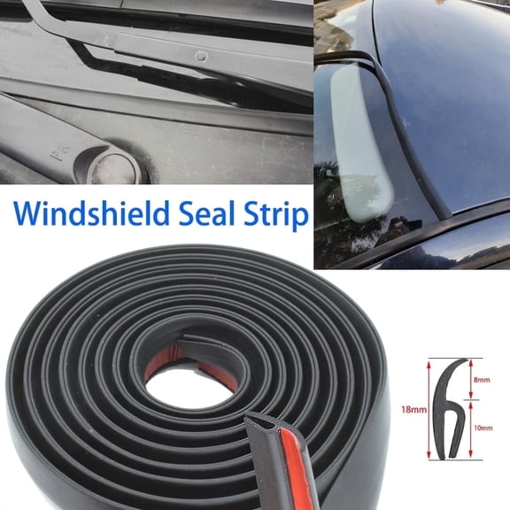 AUTOXBERT 13FT/4m h Type Car Rubber Seal Strip Windshield Sunroof Trim Edge Weatherstrip Self Adhesive