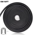 thumbnail image 1 of AUTOXBERT 16ft/5m Car Door Edge Guard U Shape Rubber Seal Strip Trim Scratch Protector Universal Black, 1 of 10