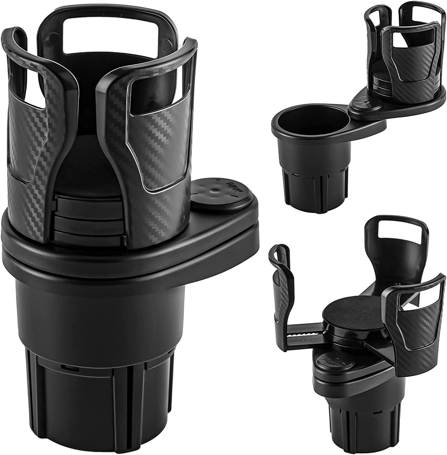 AUTOXBERT 2 in 1 Car Cup Holder Expander, Dual Cup Holder Expander for