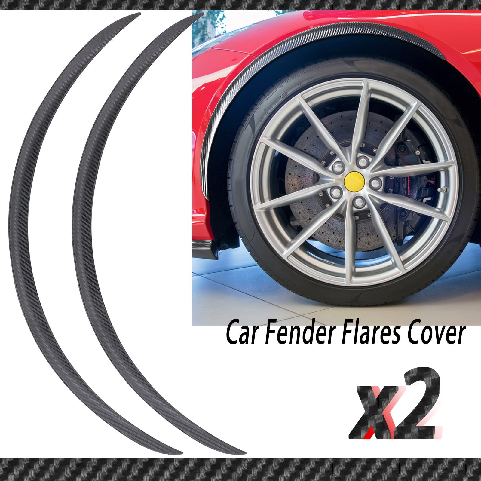 最新作 2X AUTOXBERT 73cm Wheel Extra Flares Fender Car Universal Body&Trim