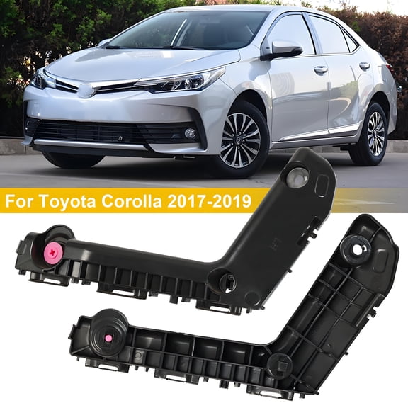 AUTOXBERT 2PCS Front Bumper Retainer Mounting Brackets Set for Toyota Corolla 2017-2019