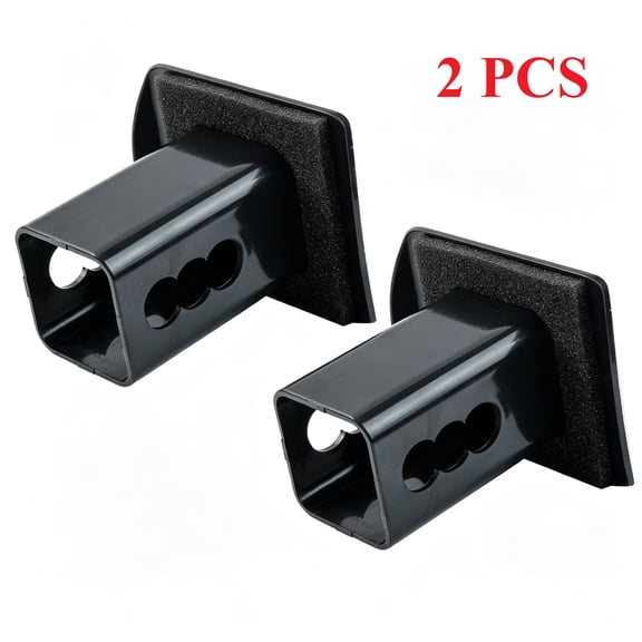 AUTOXBERT 2PCS Hitch Cap Black Plastic Tube Trailer Towing Cover For 2" Receivers Tow 2 Inch with Soundproof Cotton