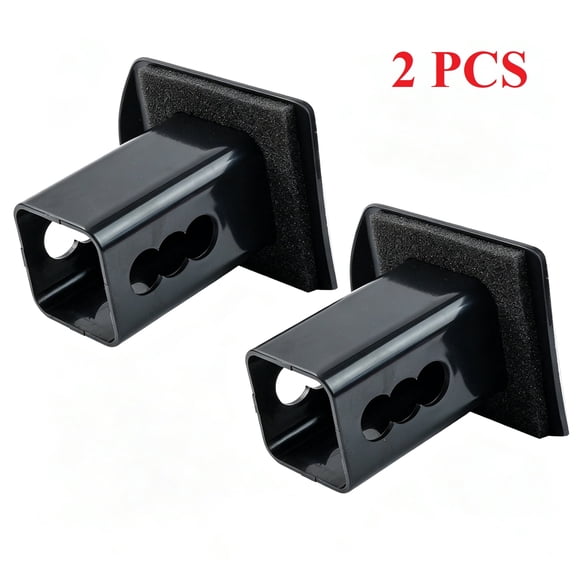 AUTOXBERT 2PCS Hitch Cap Black Plastic Tube Trailer Towing Cover For 2" Receivers Tow 2 Inch with Soundproof Cotton