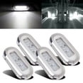 thumbnail image 1 of AUTOXBERT 4Pcs White 12V 3LED Marine Boat Stern Lights for Navigation Fishing Accessory Waterproof, 1 of 16