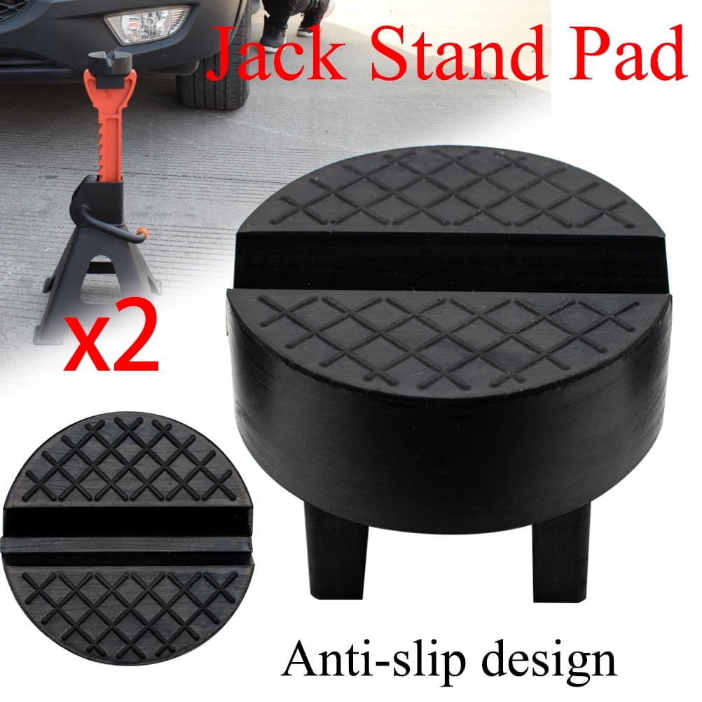 AUTOXBERT 2X Car Jack Stand Pad Adapter Lifting AntiSlip Slotted Frame Rail Floor Cushion