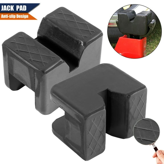 AUTOXBERT 2X Universal Jack Stand Pad Adaptor Block Jacking Point Pinch Weld Side Rubber