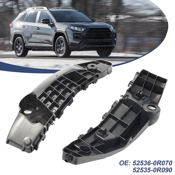 AUTOXBERT 2pc Car Front Bumper Support Spacer Retainer Brackets for Toyota Rav4 2019-2021