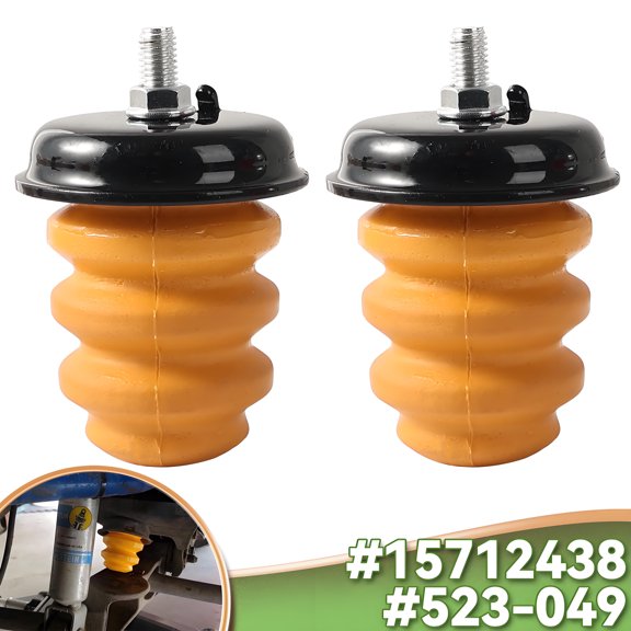 AUTOXBERT 1 Pair Rear Axle Frame Bump Stop OE# 15712438 523-049 for Chevrolet Silverado GMC Sierra 1500 1999-2007