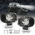 thumbnail image 1 of AUTOXBERT 2PCS 4 Inch Pod Light Square Off Road Fog Light Offroad Driving for Jeep Wrangler SUV, 1 of 9