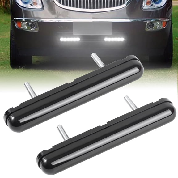 AUTOXBERT 2x 5" Amber 12V 24V Truck Trailer Turn Signal Tail Indicator Light Flowing DRL