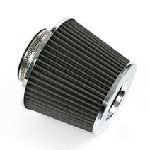 AUTOXBERT 3" 76mm Round Tapered Inlet Cold Air Intake Filter Cone Replacement High Performance Washable Dry Air Filter