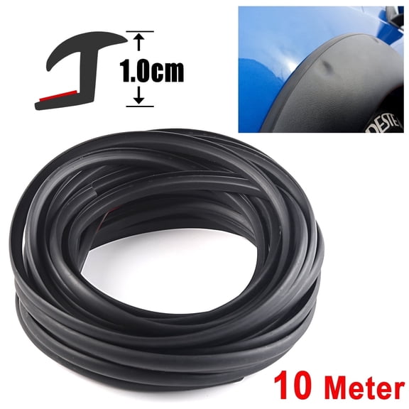 AUTOXBERT 32FT/10M Universal Fender Flare Edge Trim T-Style Seal Wheel Arch Protector Self-Adhesive