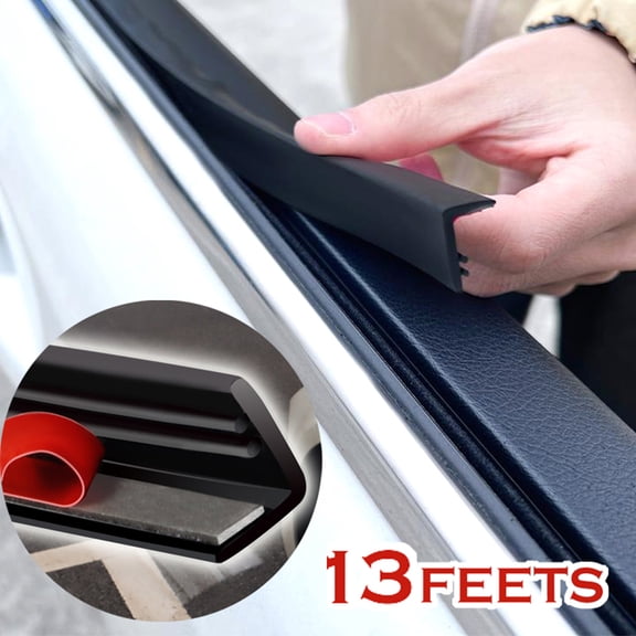 AUTOXBERT 13FT/4M Weatherstrip 4M Car Door Side Window V- Shape Trim Edge Moulding Seal Strip