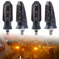 thumbnail image 1 of 4x Motorcycle Turn Signals 12V Universal Front Rear Blinker Super Bright Amber for Motorbike Scooter Off Road Quad Cruiser, 1 of 8