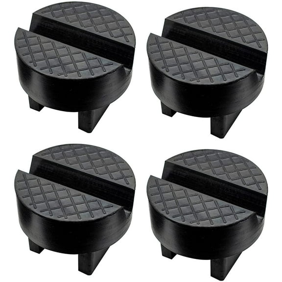 AUTOXBERT 4X Car Jack Stand Pad Adapter Lifting Anti-Slip Slotted Frame Rail Floor Cushion