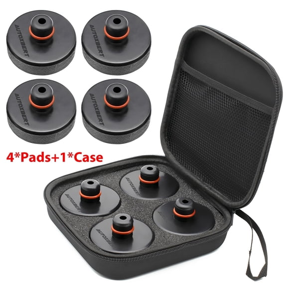 AUTOXBERT 4X Jack Lifting Pads W/ Storage Case Bag Frame Protector For Tesla Model 3 S X Y