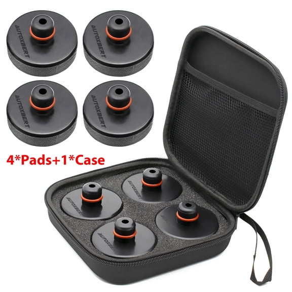AUTOXBERT 4X Jack Lifting Pads W/ Storage Case Bag Frame Protector For Tesla Model 3 S X Y