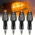 thumbnail image 1 of AUTOXBERT 4X Motorcycle Turn Signals Lights Indicators Bike LED Blinkers Amber 10MM Universal, 1 of 10