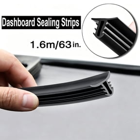 AUTOXBERT 63" Car Dashboard Seal Strip Windshield Push Rubber Gap Noise Insulation Waterproof Black