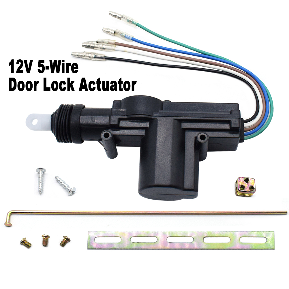 AUTOXBERT 5 Wire Car Door Central Lock Motor/Solenoid Central Locking