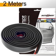 AUTOXBERT 2 M/6.5 Ft Rubber Seal Strip Trim h-Shape Car Windshield Door Window Edge Protector