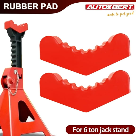 AUTOXBERT 6Ton Rubber Axle Jack Pad Jacking Stand Pad Adapter Frame Rail Protector Lifting