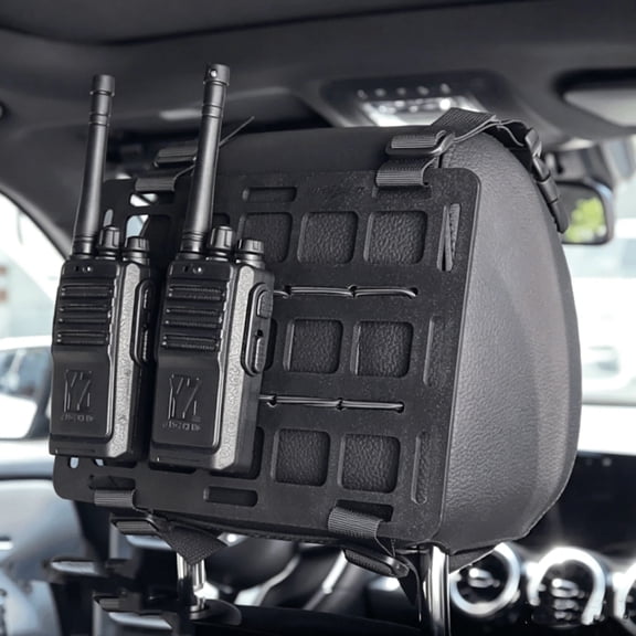 AUTOXBER Tactical Rigid Panel Car Vehicle Headrest Back Storage Organizer for MOLLE System