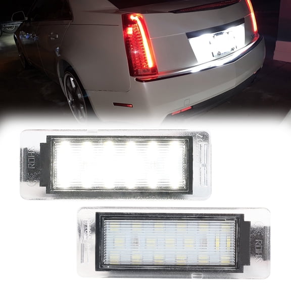 2X 18LED License Number Plate Lamp For Chevrolet Corvette 14-19 Opel Mokka 12-18