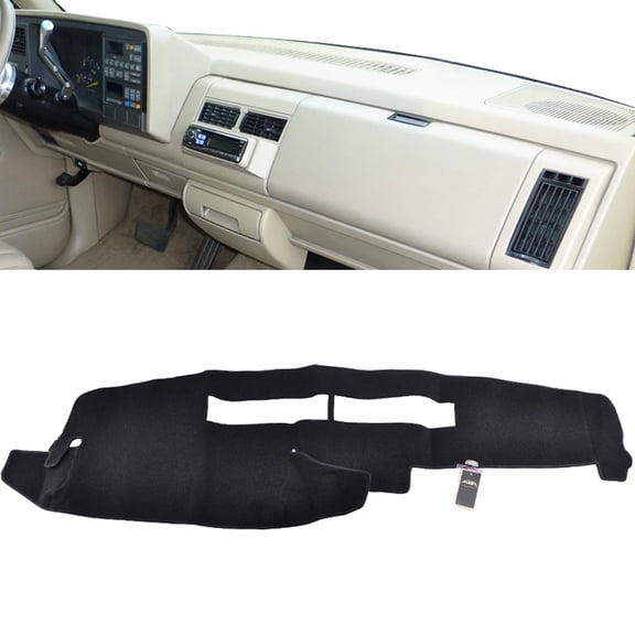 AUTOXBERT Car Dashboard Cover Dashmat Dash Cover Mat for Chevrolet Silverado 1988-1994 Black