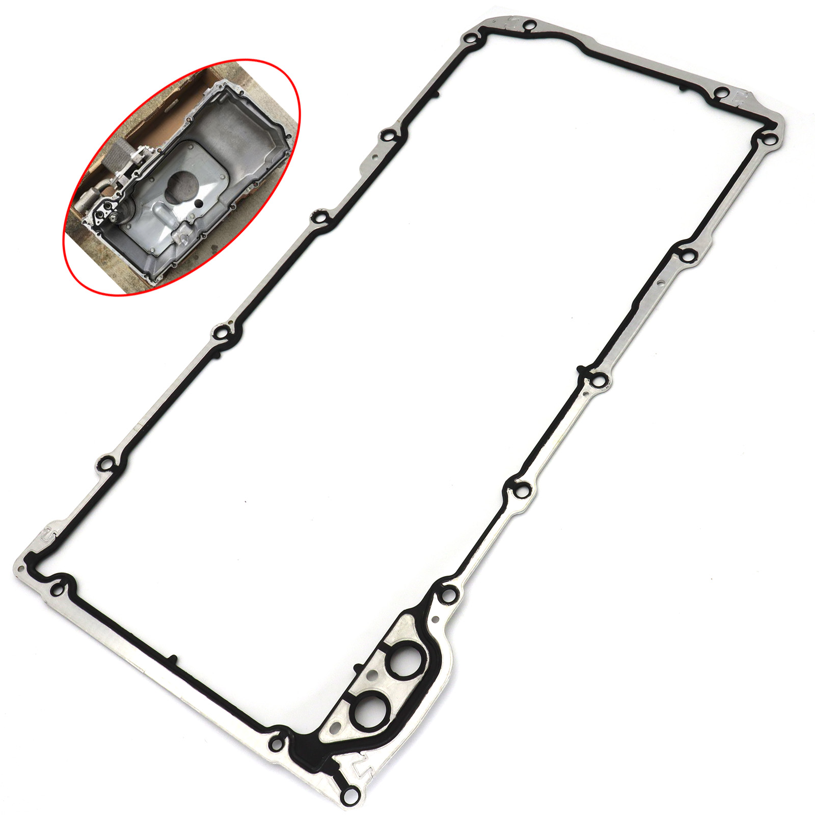 AUTOXBERT Car Engine Oil Pan Gasket for Chevy Chevrolet Pontiac LS1 LM7