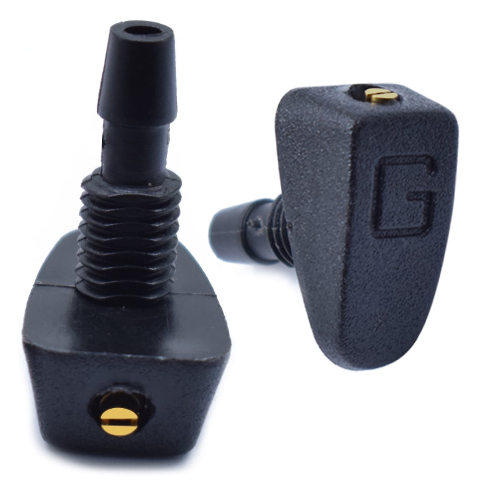 AUTOXBERT Car Front Adjustable Windshield Washer Nozzles Wiper Water Spray Jets Universal 2 Pcs