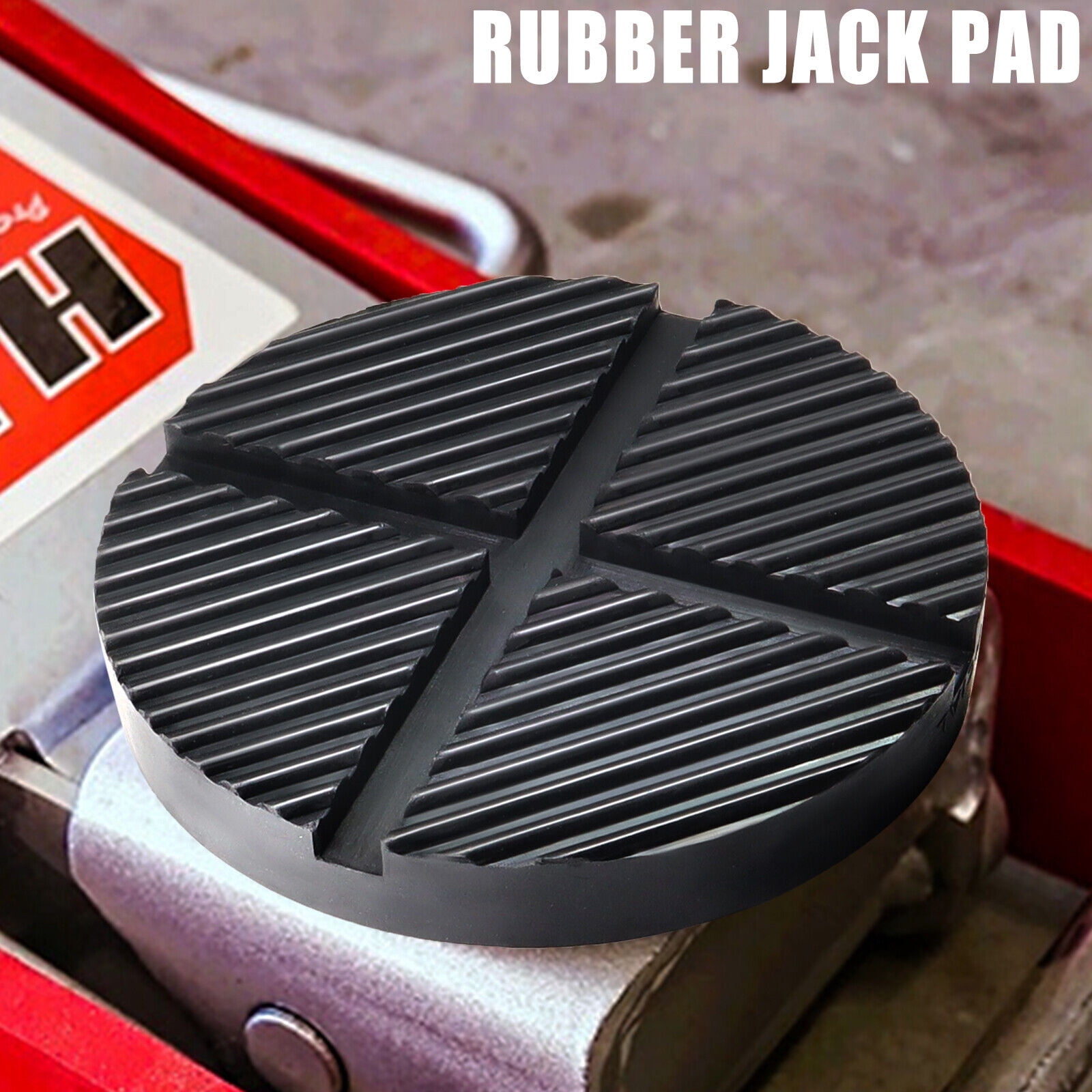 AUTOXBERT Car Rubber Universal Cross Slotted Jack Pads Adapter Guard