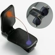 AUTOXBERT Car Sun Visor Accessories Glasses Holder Card Ticket Holder Magnetic Clip Black