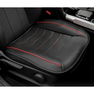 Sunny color 2pc Edge Wrapping Comfortable Car Front Seat Covers, Seat  Protectors, Anti-Slip Bottom Seat Cushion Covers for Auto with PU  Leather(Black)