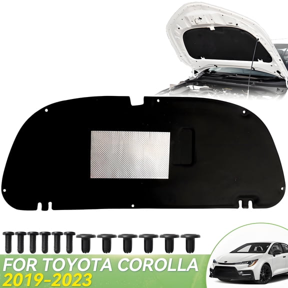 AUTOXBERT Front Hood Engine Sound Insulation Soundproof Heat Pad For Toyota Corolla 2019-2023