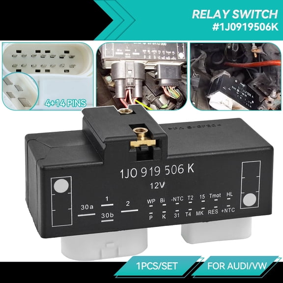 AUTOXBERT Radiator Cooling Fan Control Module for VW Beetle Jetta Golf Audi TT 1J0919506K