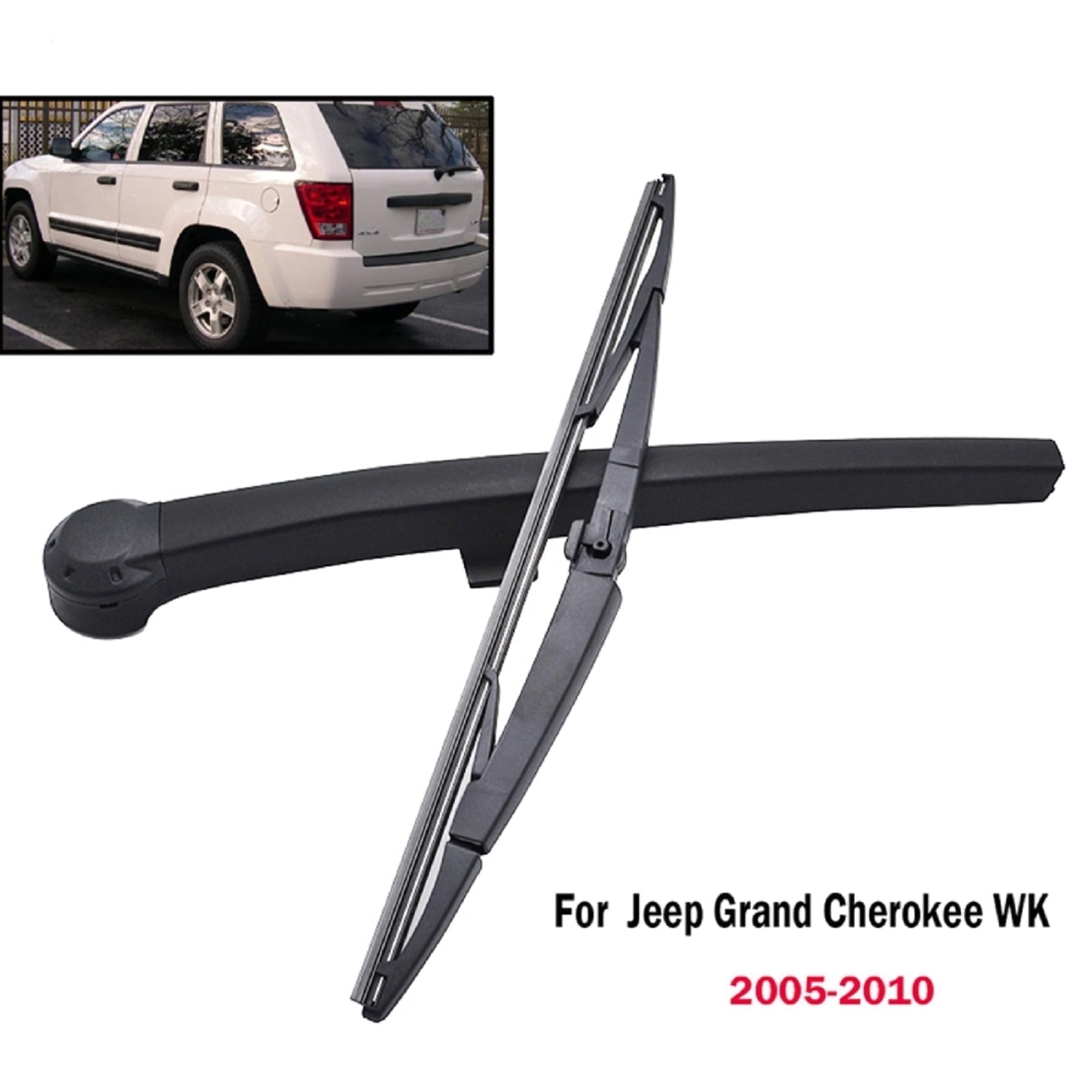 Walmart Deal of AUTOXBERT Rear Windshield Wiper Arm & Blade for Jeep Grand Cherokee 2005-2010, All-Weather, Direct Replacement