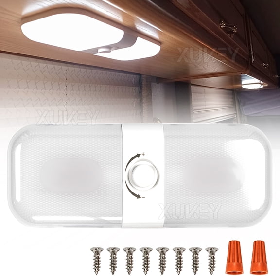 AUTOXBERT Roof Interior Ceiling Light Dimmable Warm Cool Natural White 12V 24V 120Leds RV