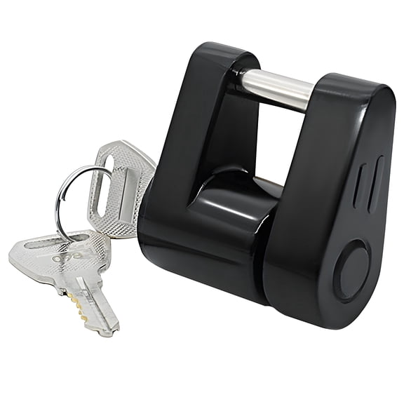 AUTOXBERT 1/4'' Trailer Hitch Coupler Hook Lock Tow Towing Heavy Duty 2 Keys for Boat RV Truck Latch