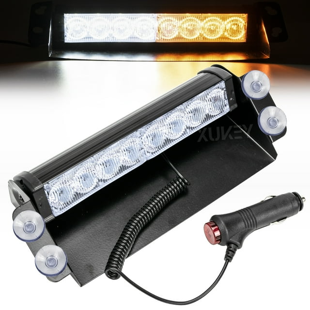 AUTOXBERT Truck 8LED 3 model Strobe Light Bar Car Windshield Emergency