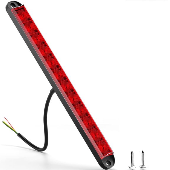 Yiyasu 16" LED Trailer Light Bar Red Running Brake Sequential Turn Signals Tail Lights