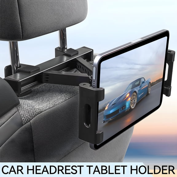 AUTOXBERT Car Seat Headrest Tablet Phone Holder Mount Stand 360 Adjustable for 4.7-12.9" Devices