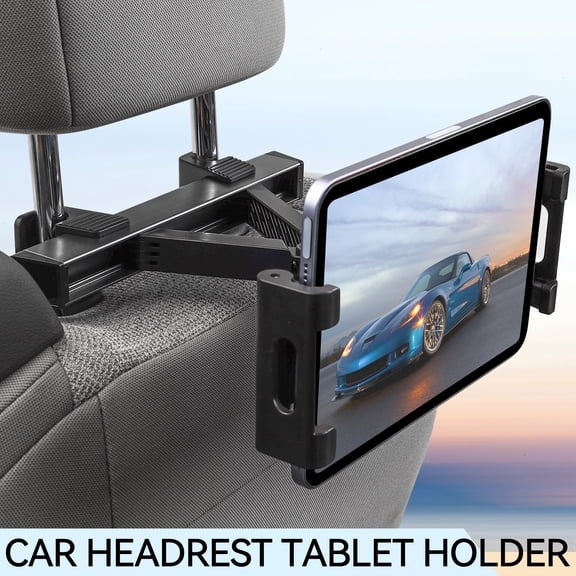 AUTOXBERT Car Seat Headrest Tablet Phone Holder Mount Stand 360 Adjustable for 4.7-12.9" Devices