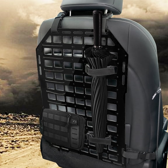 AUTOXBERT Vehicle Car Seat Back Organizer Rigid MOLLE Panel Universal