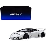Lamborghini Huracan GT "LB-Silhouette Works" White with Black 1 18 Model Car by Autoart
