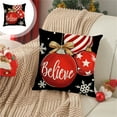 thumbnail image 1 of Christmas Pillow Covers, Red Candy Cane Vintage Decor Standard Christmas Pillow Covers, Merry Christmas Outdoor Throw Pillows for Porch and Couch, 1 of 6