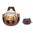 thumbnail image 1 of Portable Camping Stove Alcohol Cooking Burner, Windproof Sturdy Durable Small Single Ethanol Burner Stainless Steel, for Emergency, Outdoor, Hiking, Picnic(Bronze), 1 of 8