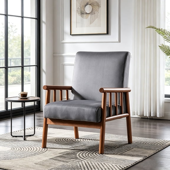 AUU 25-Inch Wide Classic Mid-Century Modern Arm Chair for Living Room