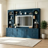 Key Drawer Unit AUU Modern Arched Farmhouse Entertainment Center Wall Unit with Drawers ...