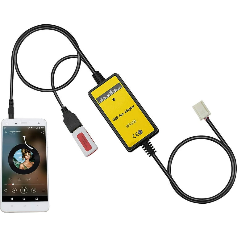 AUX Adapter Car Audio USB AUX MP3 Music Adapter for Toyota Corolla 2005 2011 Camry 2006 2011 Auris